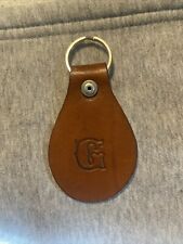 Vintage Letter G Person Name Named Grace Gracie Gale Gina Gabby Leather Keychain picture