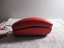 Vintage Red GTE Push button Desk Trimline Telephone tested working picture