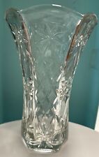 Beautiful Heavy Crystal Glass Large Vase picture