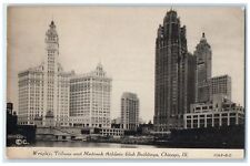 c1910's Wrigley Tribune And Medinah Athletic Club Buildings Chicago IL Postcard picture