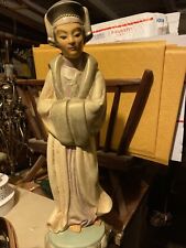 Vintage MCM Chinese Immortal Figural Man CERAMIC Sculptures picture