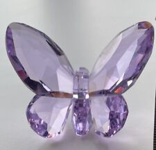 Swarovski Crystal 2.5” Purple Brilliant Butterfly Figurine w/Box picture