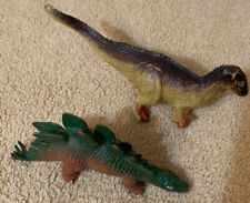 Vintage Larami Dinosaur Action Figure Toy-Iguanodon And Stegosaurus picture