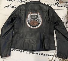 Harley Davidson 105th Anniversary Women’s Leather Jacket~size Large~EUC picture