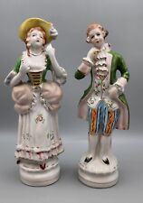 L&M Inc. Lipper & Mann Victorian Man and Woman Figurines Porcelain Vintage picture