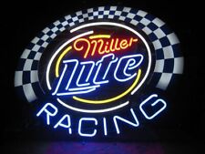 Miller Lite Racing Beer Neon Light Sign 24