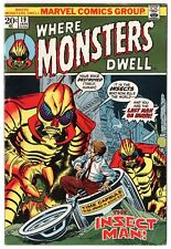 WHERE MONSTERS DWELL 19  Glossy Fine  1973 Marvel / Kirby (2), Ditko, Heck picture