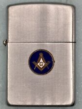 Vintage 1950-1957 Masonic Free Masons Zippo Lighter Excellent Condition picture
