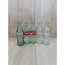 Coca-Cola 6-8 Oz Mini Glass Collectable Soda Bottles Set Of 5 picture