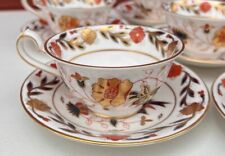 Vintage Royal Crown Derby Tea Pair Set of 2 Cup And Saucer Asian Rose Collection picture