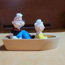 Vintage Popeye and Sweet Pea in Boat S P Shakers 1980 King Features Syndicate picture