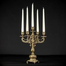 Candelabra Bronze | Candle Holder Baroque | Gilded French Vintage  5 Lights 15