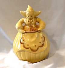 Vintage Redwing Yellow and Brown Dutch Girl (Katrina) Cookie Jar Circa 1940 picture