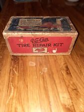 Vintage 1930s RARE Va-Car Rubber Tire Tube Repair Kit Gas & Oil Advertising box picture