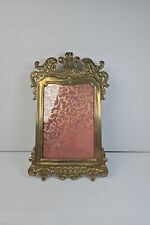 Vintage Brass Metal Picture Frame Victorian Gilt Ornate Style 5 X 7