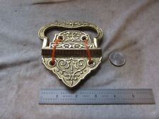 (1) Ornate Solid Brass Trunk Handle Victorian Arabic ? Style  picture