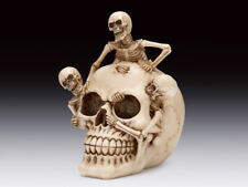 Skull with Creeping Skeletons  Figurine Statue Skeleton Halloween picture