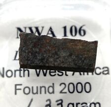 NWA 106 meteorite slice - 1.33 gram - L4 chondrite picture