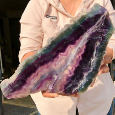 10.48lb  Natural beautiful Rainbow Fluorite Crystal Rough stone specimens cure picture