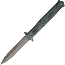 Rough Ryder Green Stiletto Liner Lock Folding Knife NEW picture