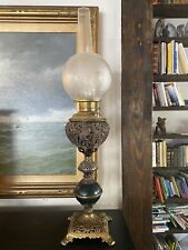 Antique Victorian Parlor Oil Lamp By Bradley & Hubbard picture