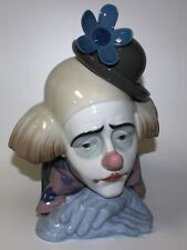 Lladro Pensive Clown Bowlers Hat 10” Tall Porcelain Gloss Figurine, 5130 picture