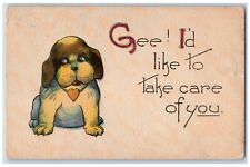 Vernon New York NY Postcard Animal Puppy Dog Gee I'd Like To Take Care Of You picture
