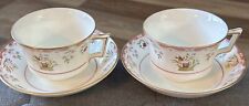 Wedgwood Bianca Williamsburg Bone China Cup Saucer 2 Sets MINT CONDITION picture
