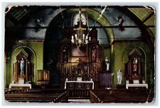 c1910 Interior St. Wenceslaus Church Omaha Nebraska NE Vintage Antique Postcard picture