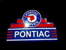 Porcelain Pontiac Service Enamel Metal Sign Size 36