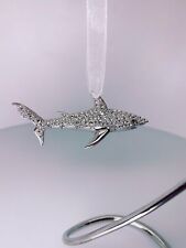 Crystal Shark Ornament created exclusively by Swarovski™ in Rose Gold or Rhodium picture
