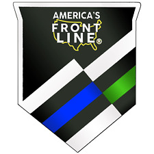 BL2-005B America's Front Line Lapel Pin Support Police Military Veteran Border P picture