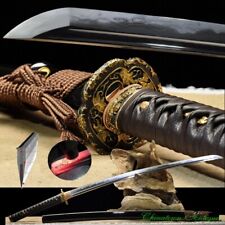 Honsanmai Katana Clay Tempered Folded Steel Handmade Sharp Japanese Sword #1152 picture