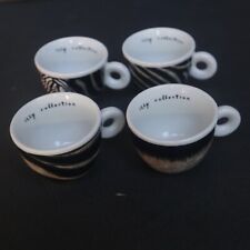 illy Roberta Pietrobelli ZEBRA art collection RARE 4 cups NO saucers picture