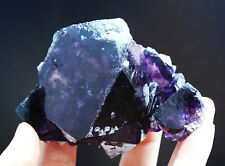 229g Natural Devil's Eye Purple FLUORITE Mineral Specimen/Inner Mongolia  China picture