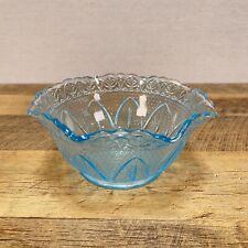Vintage Fenton for Princess House Aqua blue bowl picture