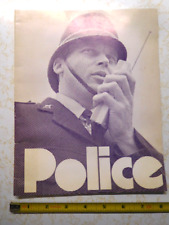 Rare Vintage 1975 Psychedelic Bulls-Eye British Police Recruitment Brochure picture