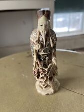 High Detail Chinese Sage Figurine In Bone. Very Well Crafted. picture