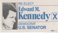 POLITICS  (196X) Card:   Re-Elect Edward M. KENNEDY Democrat U.S. Senator (Rare) picture