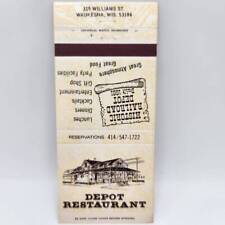 Vintage Matchbook Depot Restaurant 319 Williams St. Waukesha Wisconsin  picture
