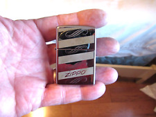 Vintage Pre-Owned Zippo High Polish Barber Pole Effect Cigarette Lighter F 08 picture