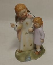 Vintage 1950's Sanmyro Japan Guardian Angel With Boy Religious Figurine picture