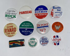 Lot of 11 Vintage Political Pinback Buttons Republican picture