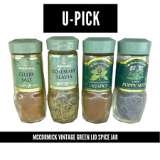 U-PICK McCormick Vintage Green Lid Spice Jar Cottage Kitchen Decor U-PICK picture