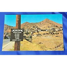Jerome Arizona Postcard Abandoned Mining Camp Chrome Divided picture