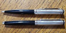Waldmann Edelfeder Black & Sterling Silver 925 Ballpoint Pen & Fountain Pen Set picture