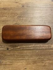 Woodmax Reddish Brown Wood Pen Pencil Box / Case  6.5