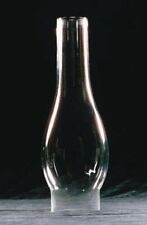 Clear Glass Lamp Chimney Oval Replacement Hurricane Globe 2.5 Base x 10 inch H picture
