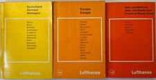 Rare 1963 Lufthansa Book Set - Nagel’s Travel Guide - Europe Germany Middle East picture