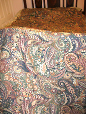 Very large bespoke cotton lined paisley pattern panel 625x132cms .Over6.5 metres picture